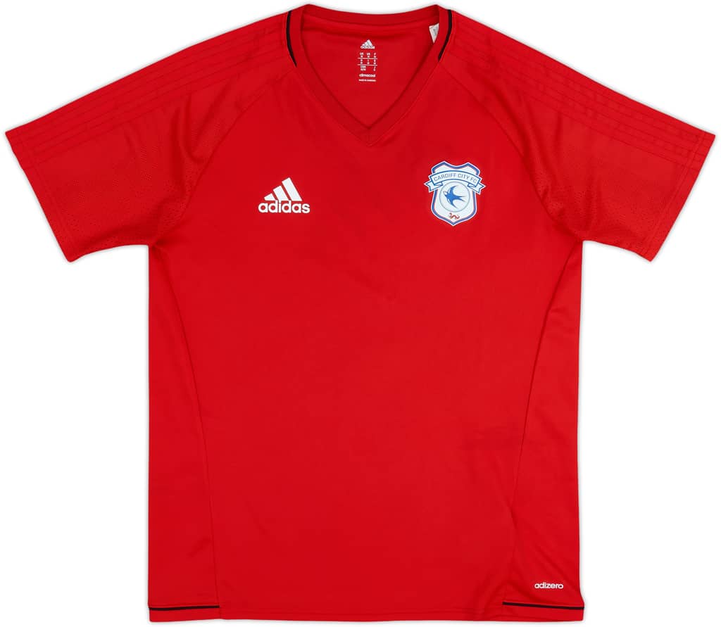 2017-18 Cardiff City adizero Training Shirt - 8/10 - (M)
