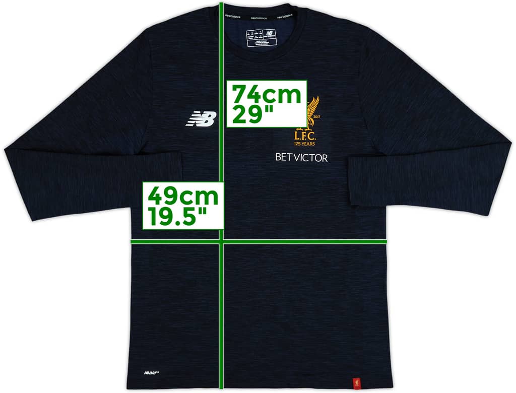 2016-17 Liverpool New Balance Training L/S Shirt - 9/10 - (L)