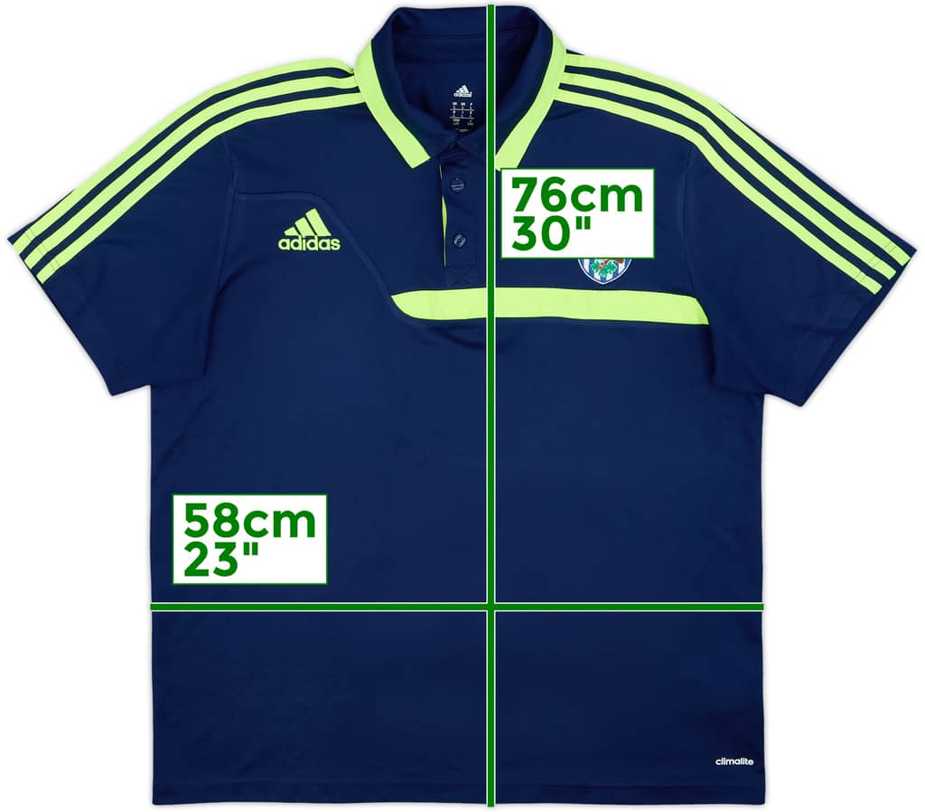 2013-14 West Brom adidas Polo Shirt - 8/10 - (L)