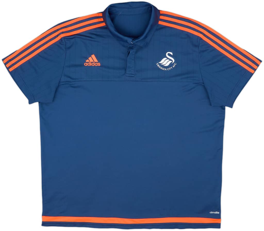 2015-16 Swansea adidas Polo Shirt - 8/10 - (XXL)