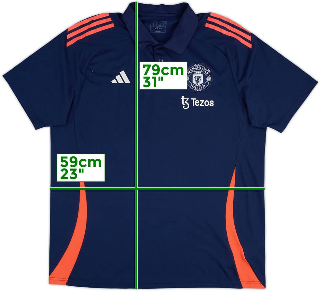 2024-25 Manchester United adidas Polo Shirt - 9/10 - (XL)