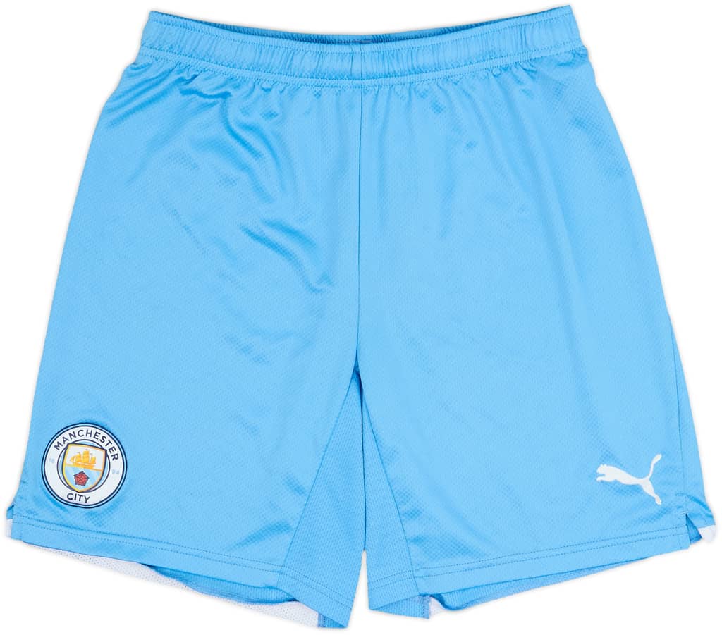 2021-22 Manchester City Home Shorts - 8/10 - (M)