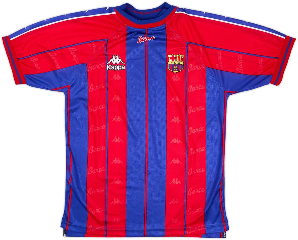 1997-98 Barcelona Home Shirt - 9/10 - (XL)