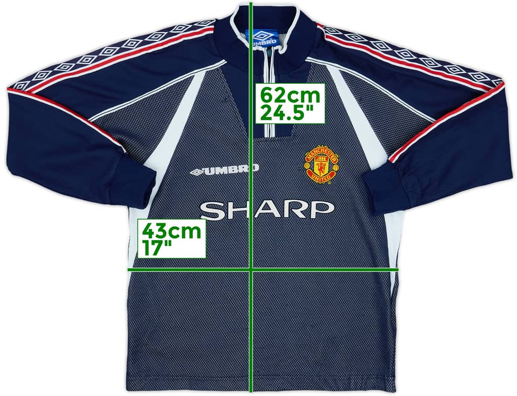 1998-99 Manchester United GK Shirt - 8/10 - (9-10 Years)