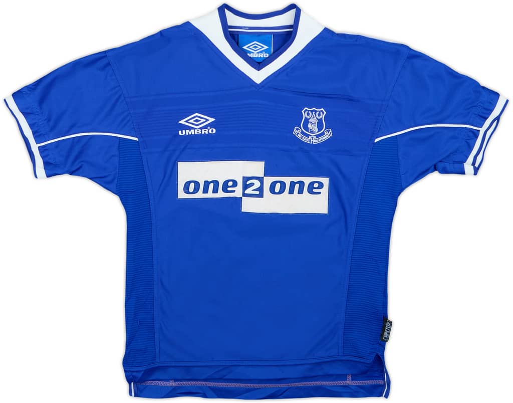 1999-00 Everton Home Shirt - 8/10 - (11-12 Years)