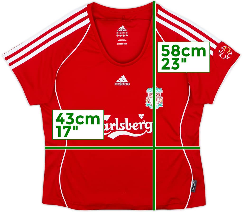 2006-08 Liverpool Home Shirt - 10/10 - (Women's L)