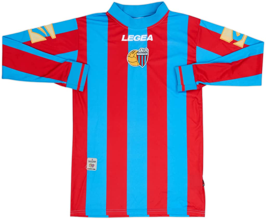 2008-10 Catania Home L/S Shirt - 8/10 - (S)