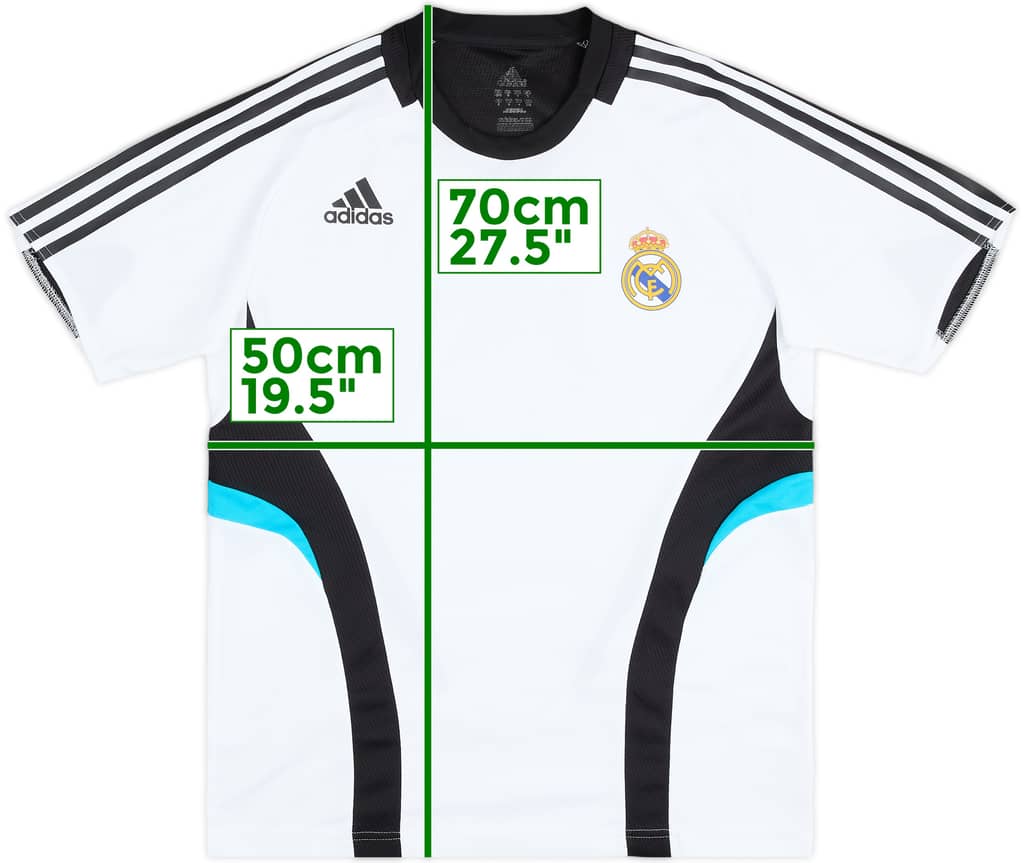 Camiseta de entrenamiento adidas del Real Madrid 2008-09 - 8/10 - (M)