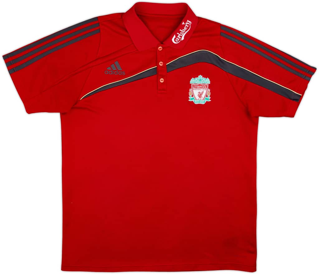 2009-10 Liverpool adidas Polo Shirt - 8/10 - (L)