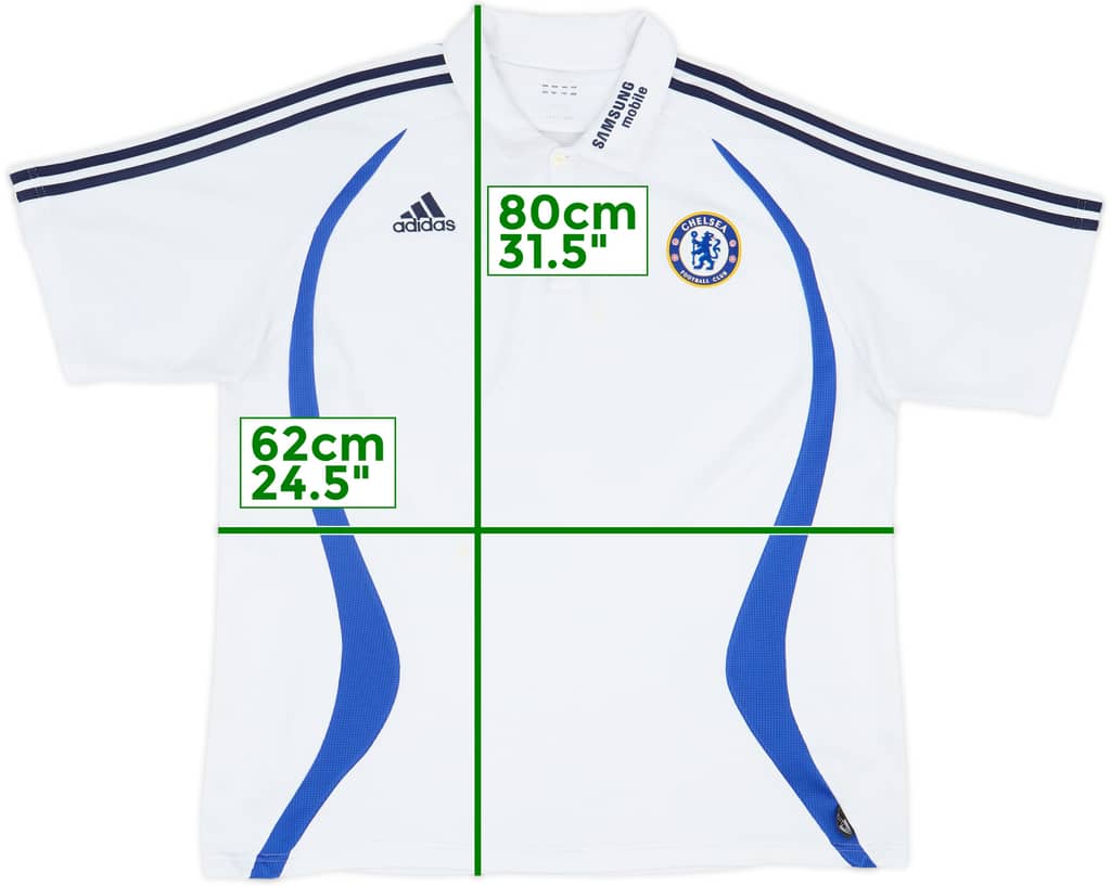 2006-07 Chelsea adidas Polo Shirt - 6/10 - (XXL)