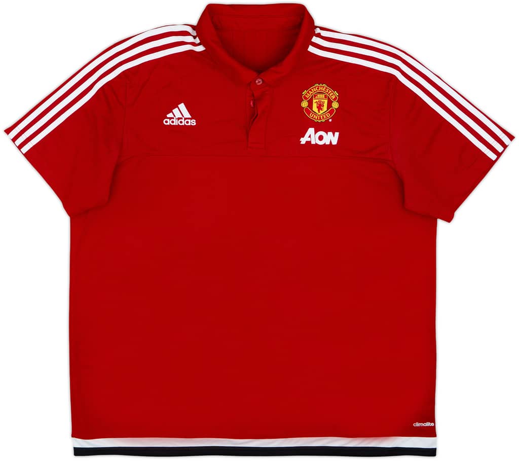 2016-17 Manchester United adidas Polo Shirt - 9/10 - (XXL)