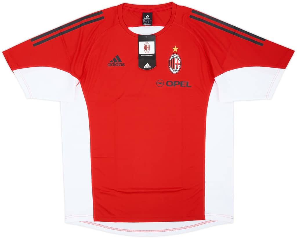 2004-05 AC Milan Player Issue adidas Training Shirt (L)