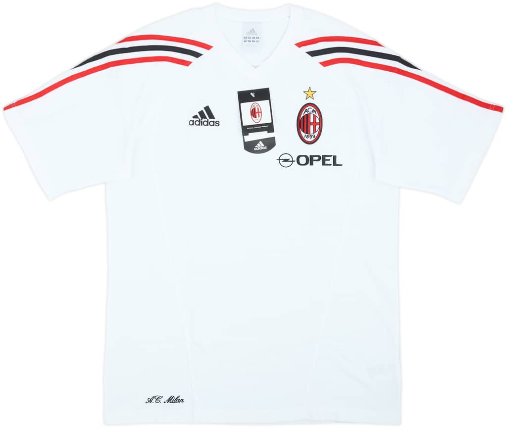 2005-06 AC Milan Player Issue adidas Cotton Tee (M)