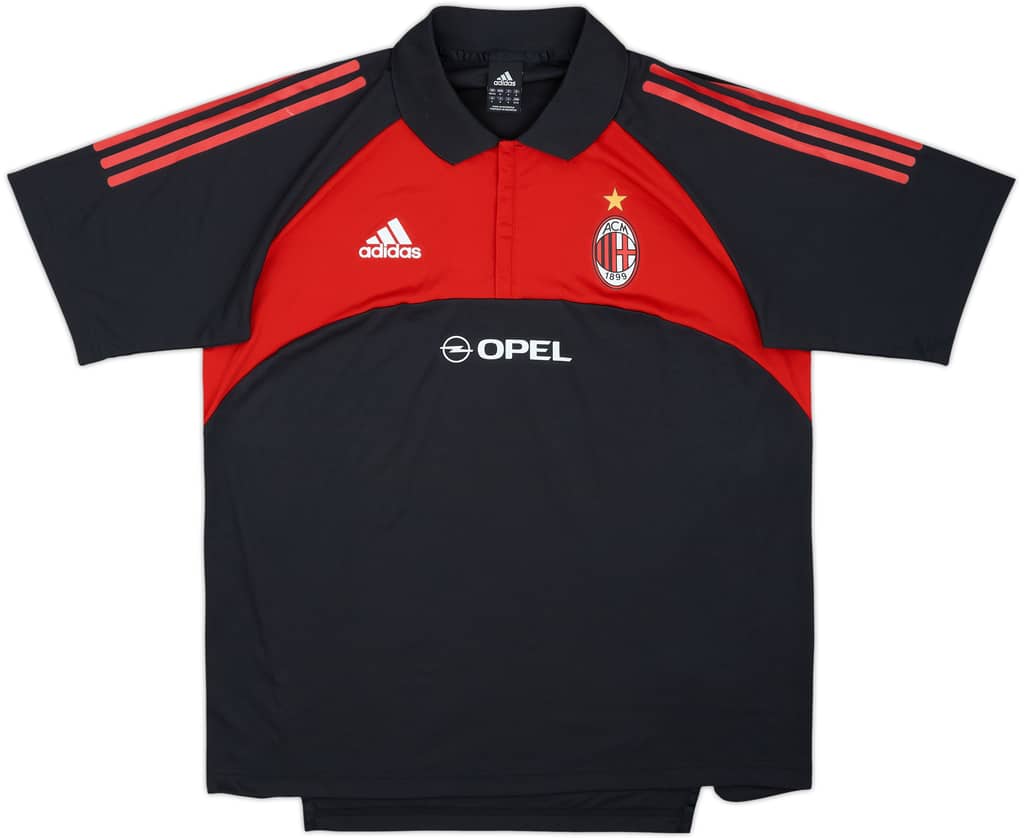 Polo 1/4 Zip adidas versión jugador del AC Milan 2005-06 - 10/10 - (M/L)