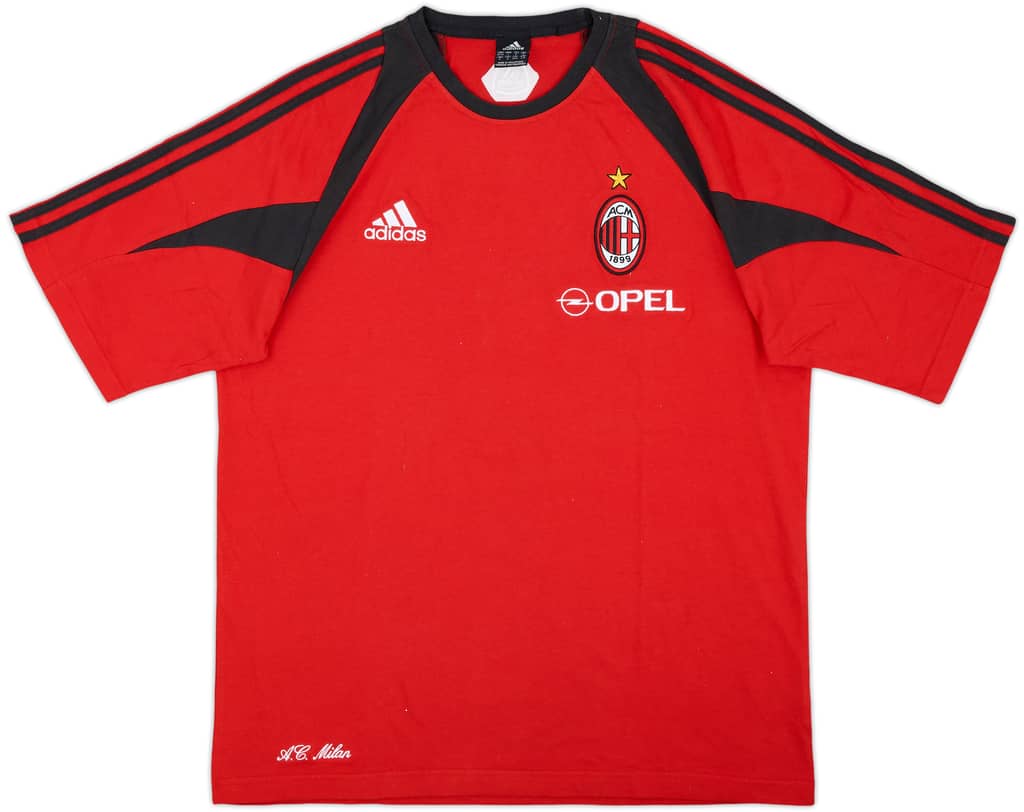 2004-05 AC Milan Player Issue adidas Cotton Tee - 10/10 - (L/XL)