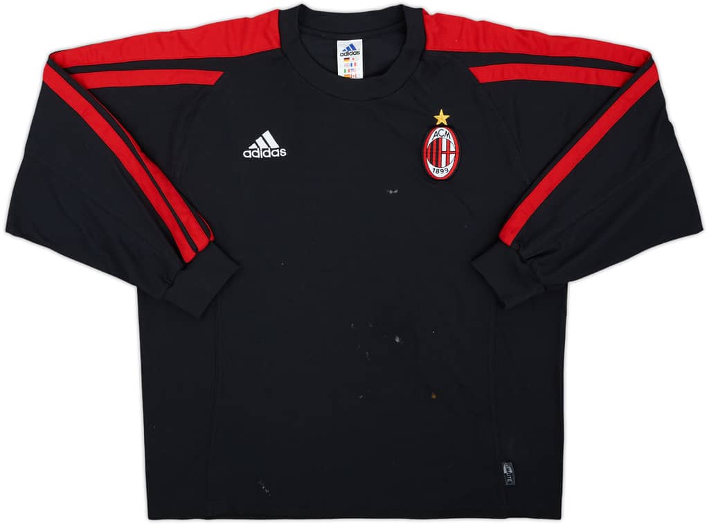 2001-02 AC Milan adidas Training L/S Shirt - 6/10 - (L)