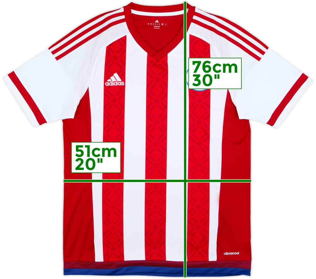 2015 Paraguay Copa America Home Shirt - 10/10 - (M)