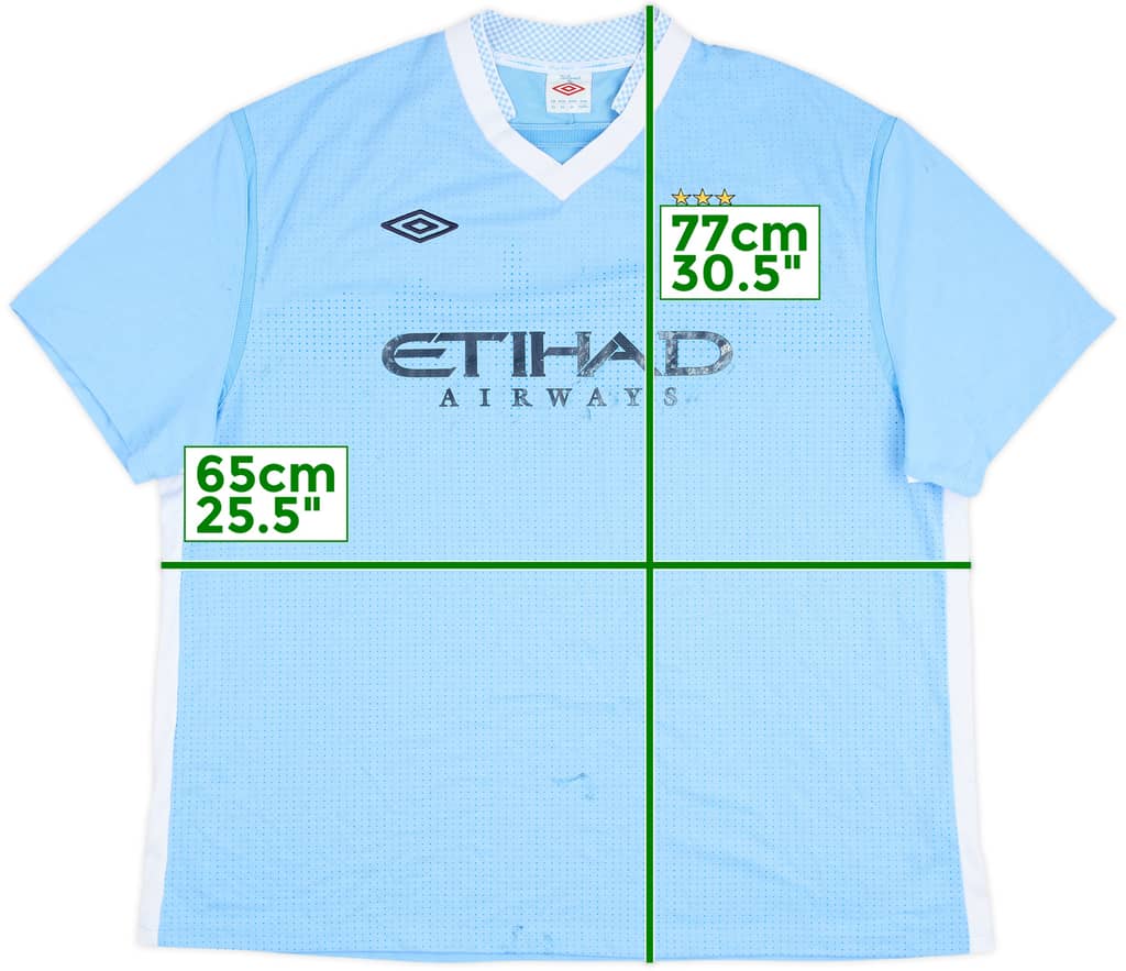 2011-12 Manchester City Home Shirt - 5/10 - (4XL)