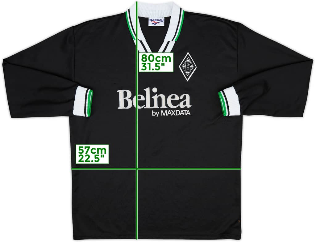 1997-98 Borussia Monchengladbach Away L/S Shirt - 8/10 - (XL)