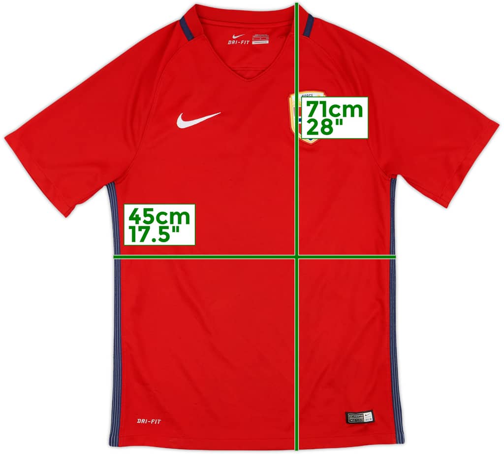2016-18 Norway Home Shirt - 8/10 - (S)
