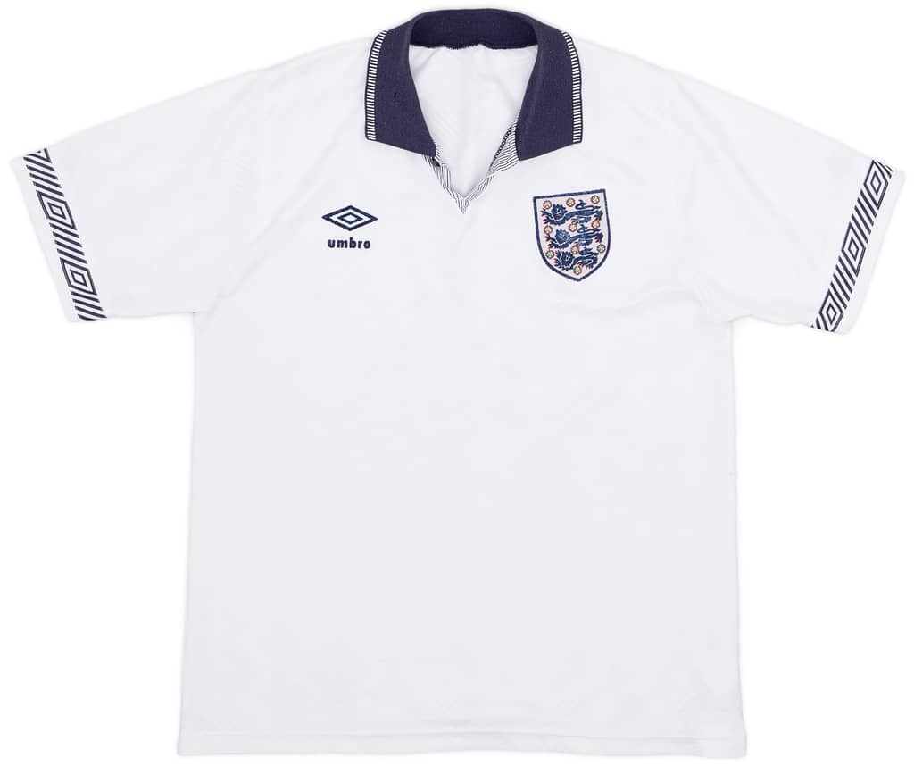 1990-92 England Home Shirt - 5/10 - (M)