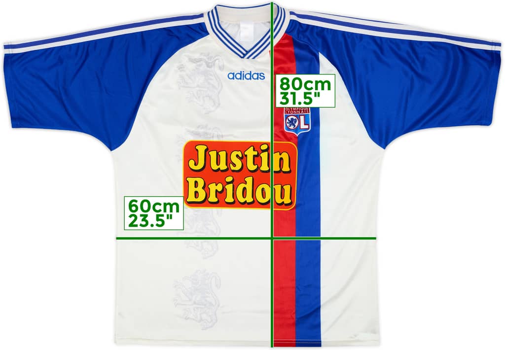 1996-97 Lyon Home Shirt - 7/10 - (XL)