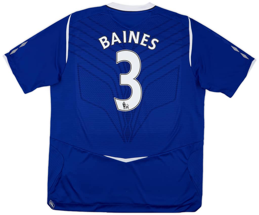 2008-09 Everton Home Shirt Baines #3
