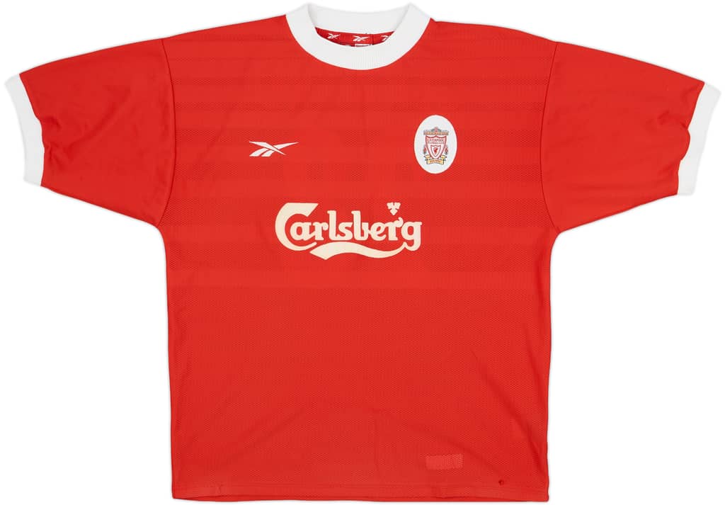 1998-00 Liverpool Home Shirt Gerrard #28 - 6/10 - (L)