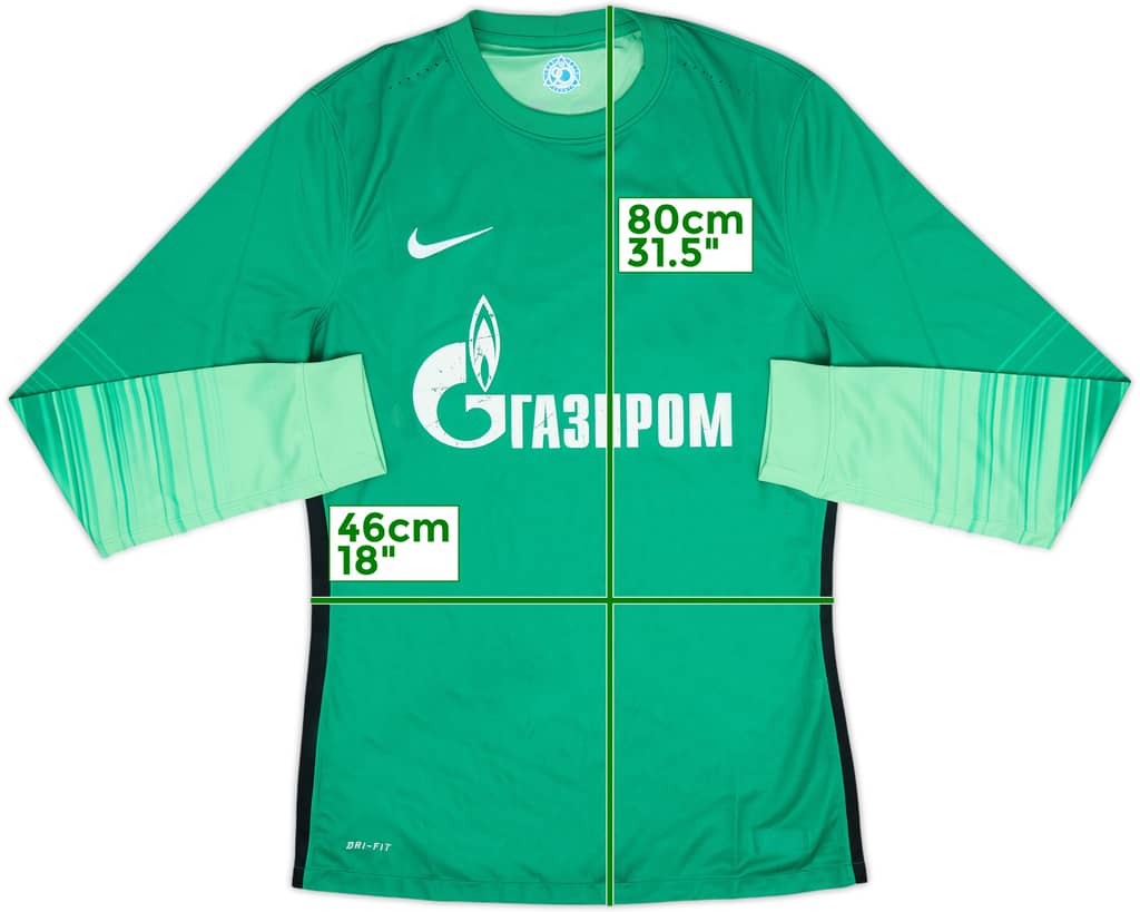 2015-16 Zenit St. Petersburg Authentic GK Shirt - 5/10 - (M)