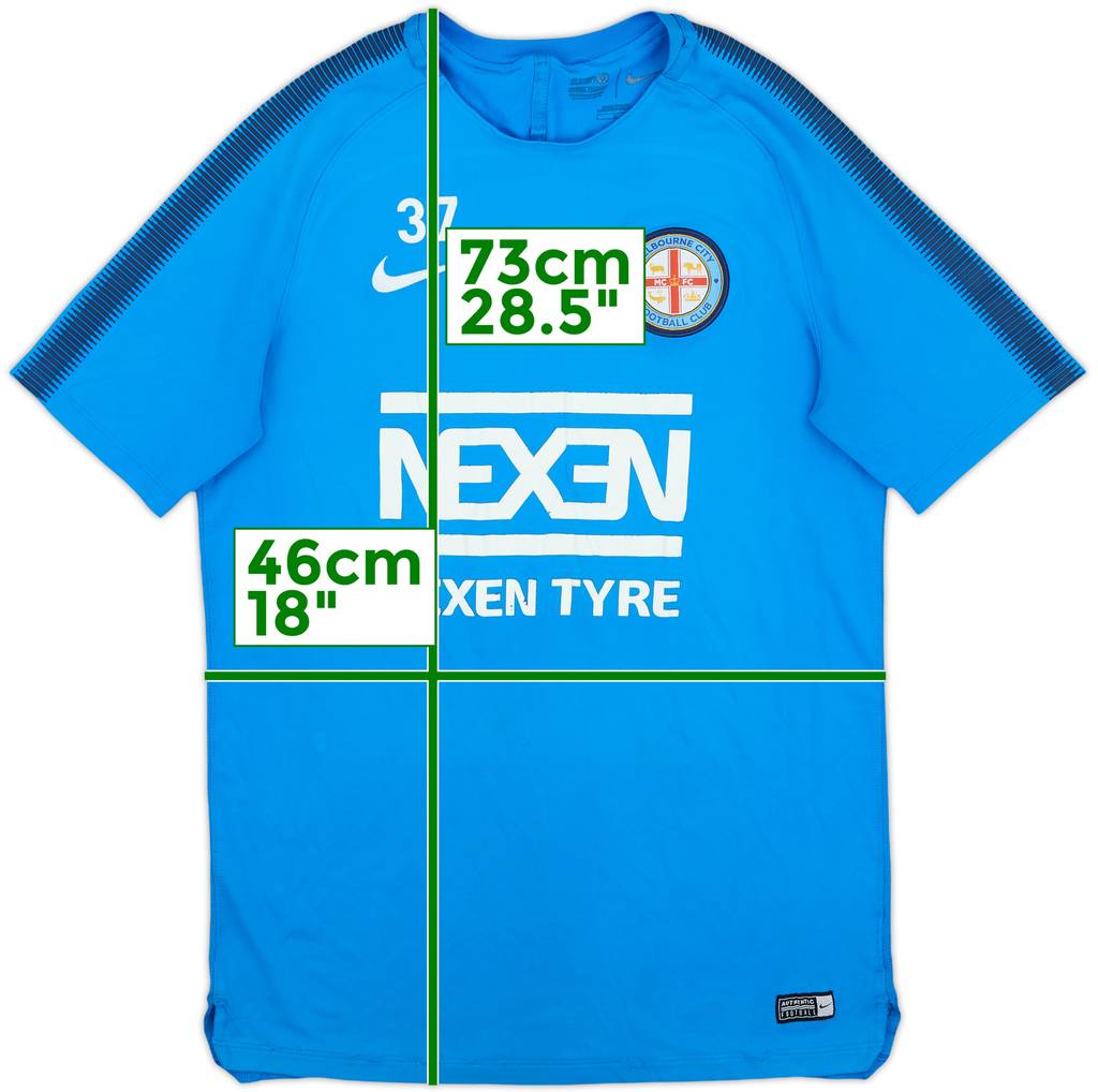 2017-18 Melbourne City Nike Player Issue Training Shirt #37 - 5/10 - (L)