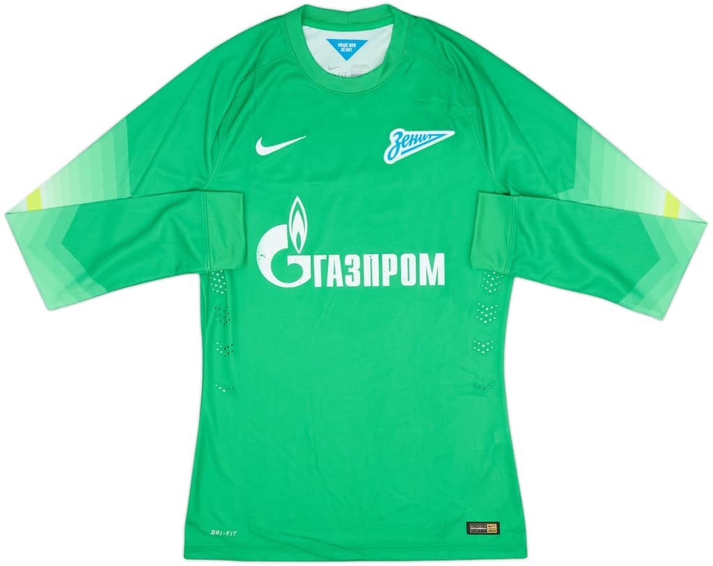 2014-15 Zenit St. Petersburg Authentic GK Shirt - 6/10 - (M)