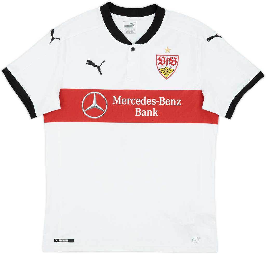 2017-18 Stuttgart Home Shirt Benni Gol #6 - 8/10 - (M)