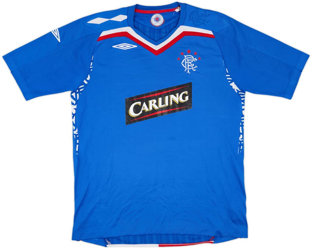 2007-08 Rangers Home Shirt - 8/10 - (L)