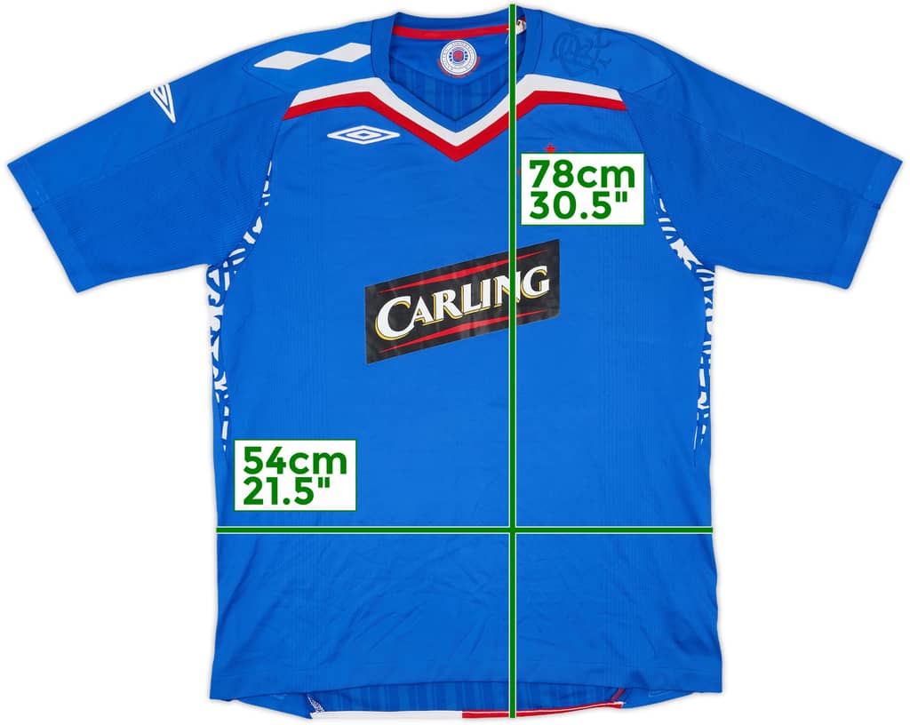 2007-08 Rangers Home Shirt - 8/10 - (L)