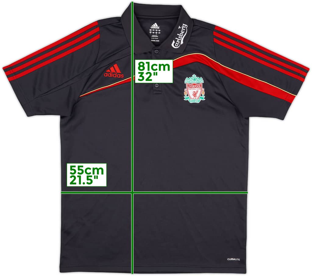2009-10 Liverpool adidas Polo Shirt - 10/10 - (L)