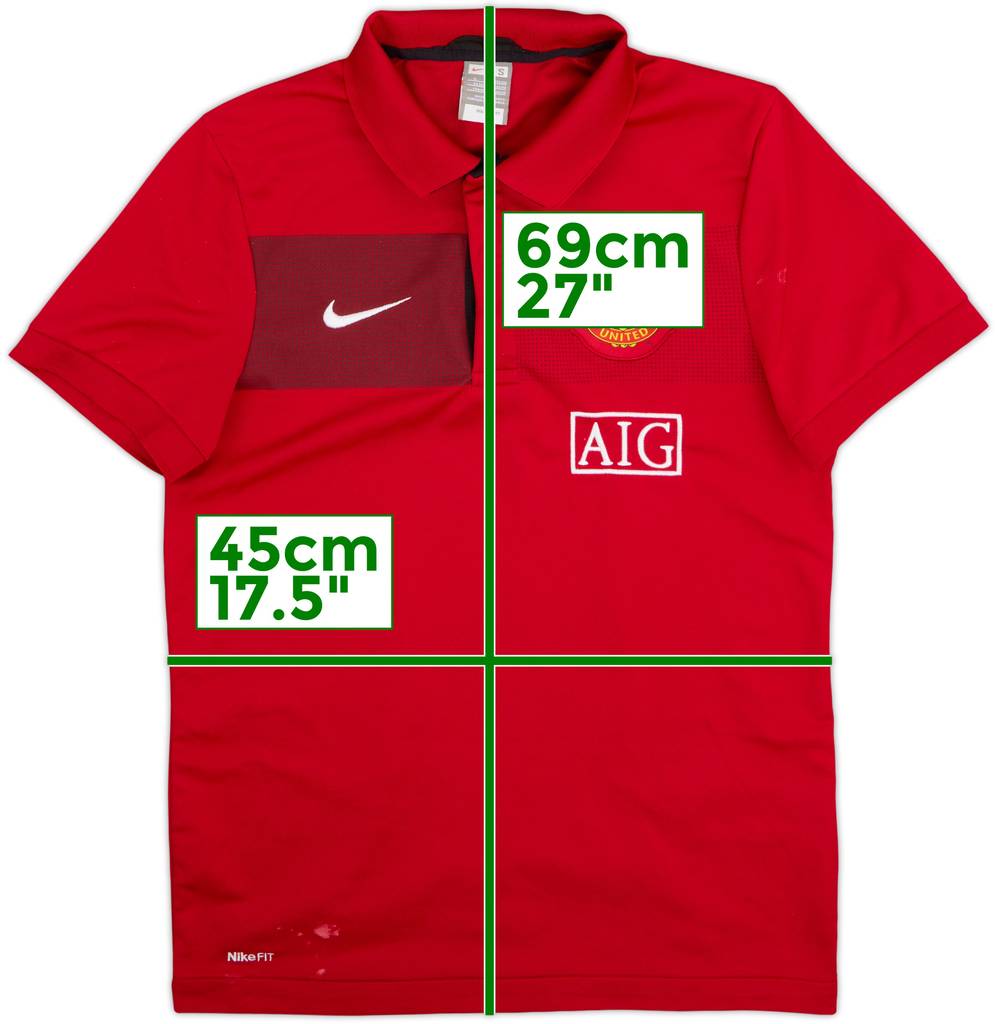 2009-10 Manchester United Nike Polo Shirt - 9/10 - (S)