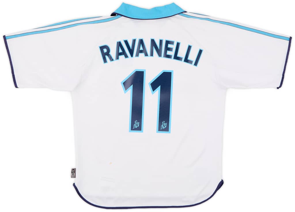 1999-00 Olympique Marseille Home Shirt Ravanelli #11 - 6/10 - (S)