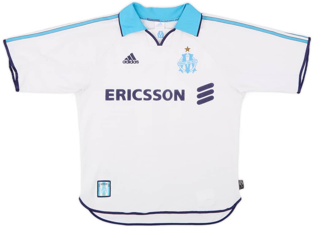 1999-00 Olympique Marseille Home Shirt Ravanelli #11 - 6/10 - (S)