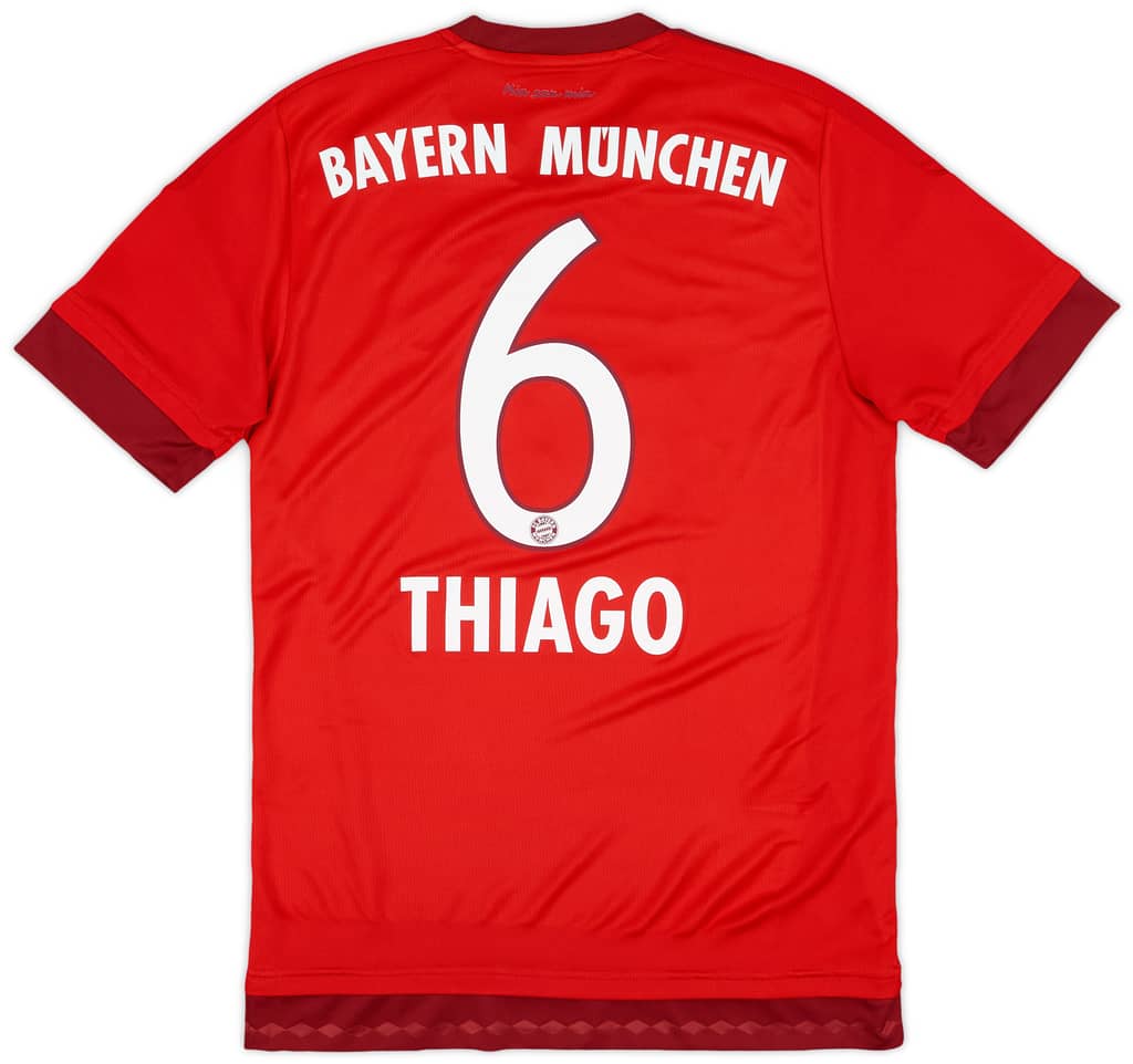 2015-16 Bayern Munich Home Shirt Thiago #6 - 10/10 - (S)