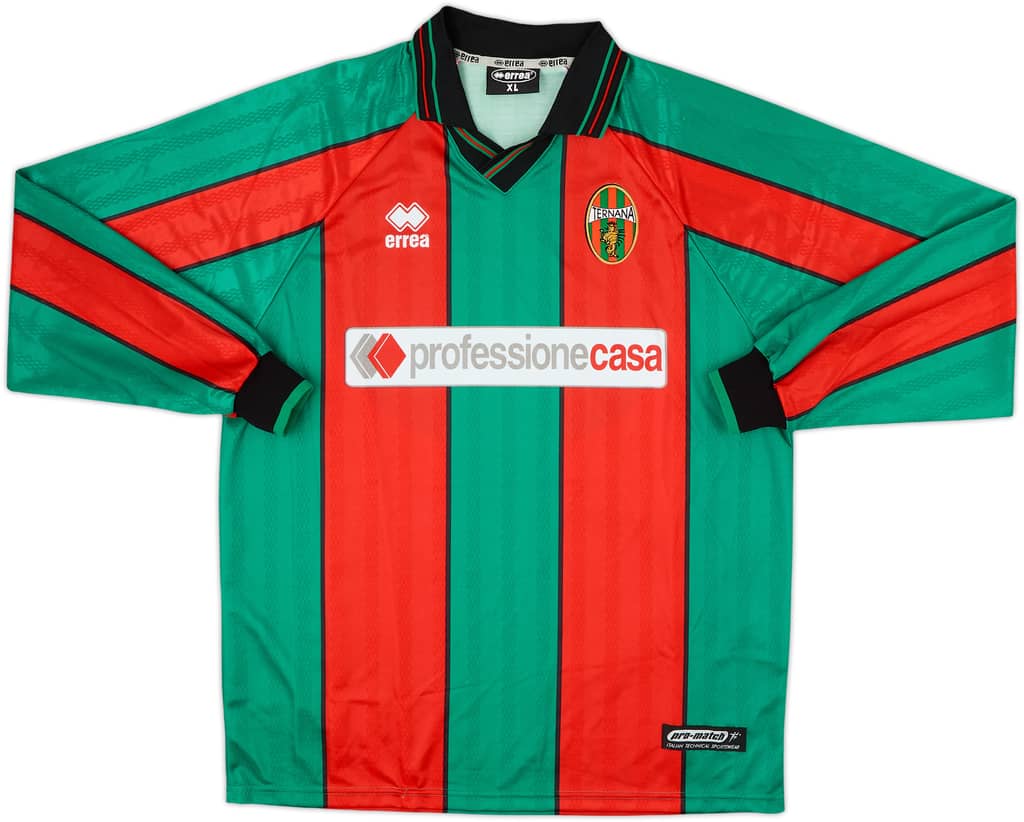 2001-02 Ternana Home L/S Shirt - 9/10 - (XL)
