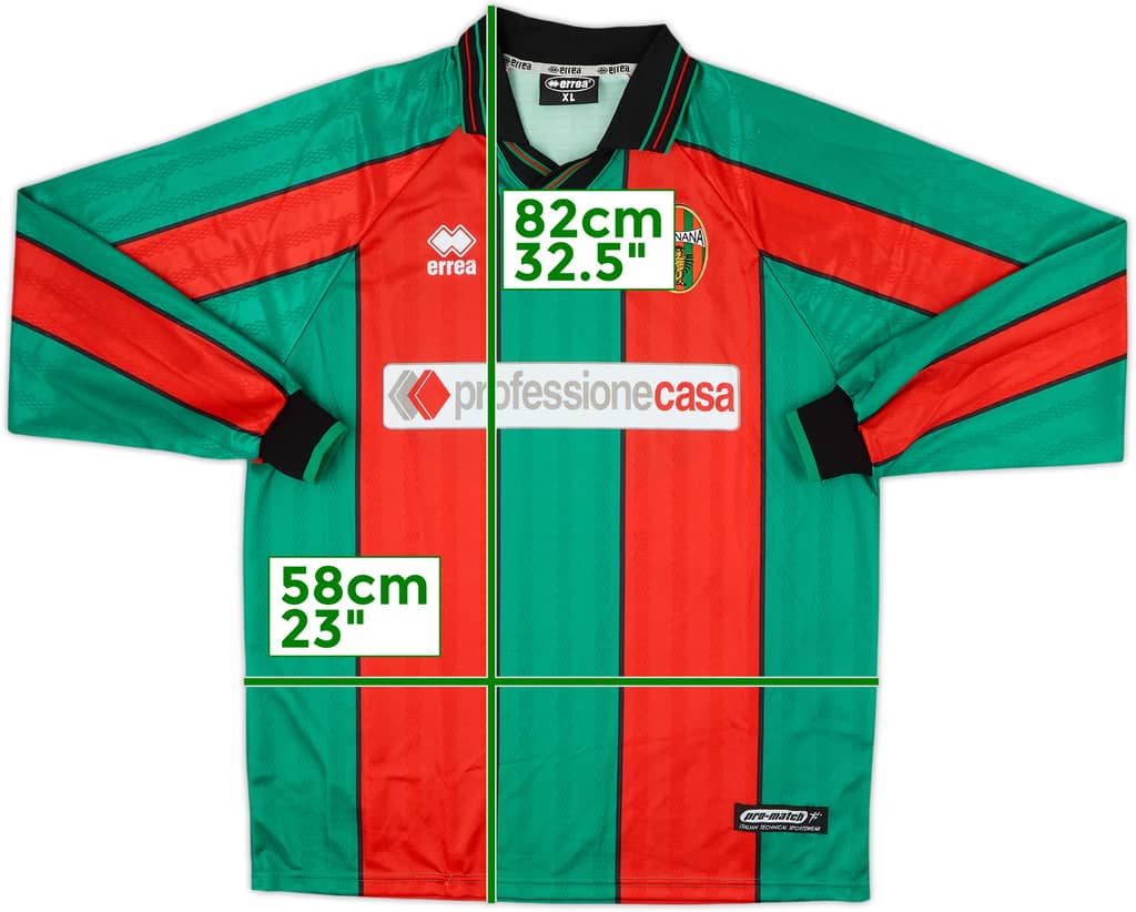 2001-02 Ternana Home L/S Shirt - 9/10 - (XL)