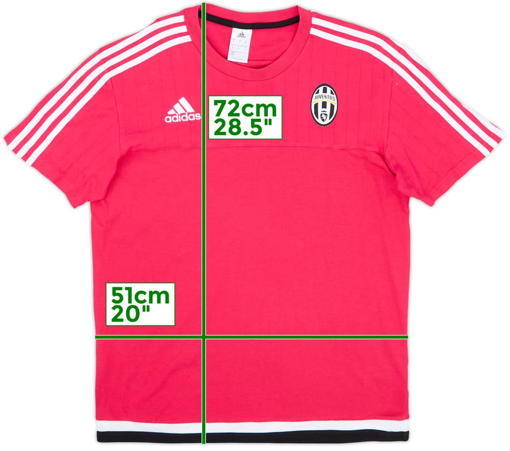 2015-16 Juventus adidas Cotton Tee - 8/10 - (M)