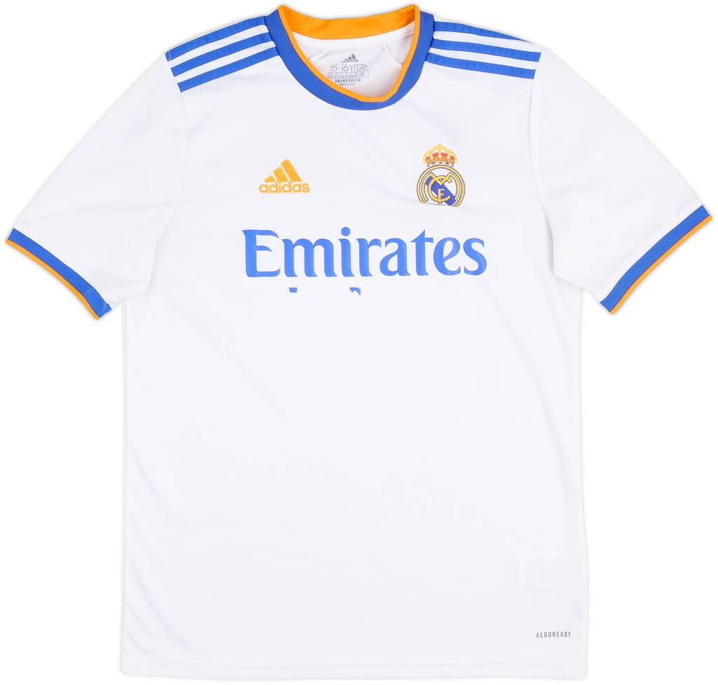 2021-22 Real Madrid Home Shirt - 4/10 - (15-16 Years)