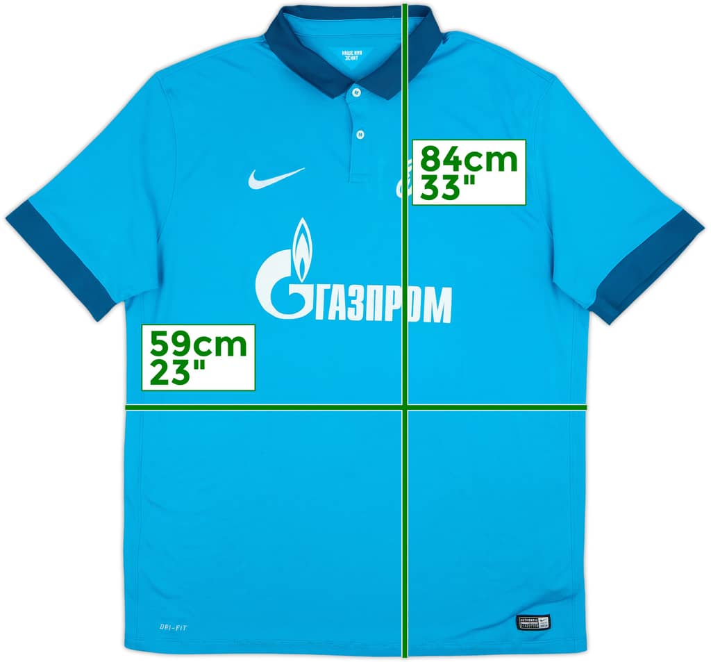 2014-15 Zenit St. Petersburg Home Shirt - 7/10 - (XL)