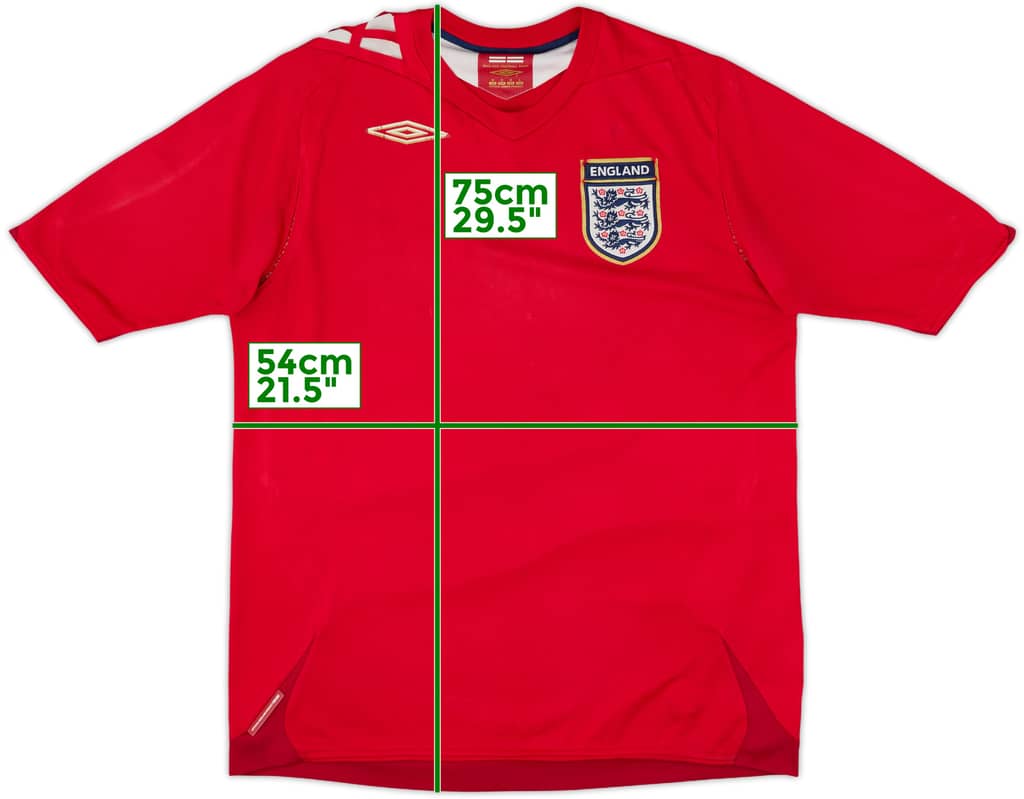 2006-08 England Away Shirt - 5/10 - (M)