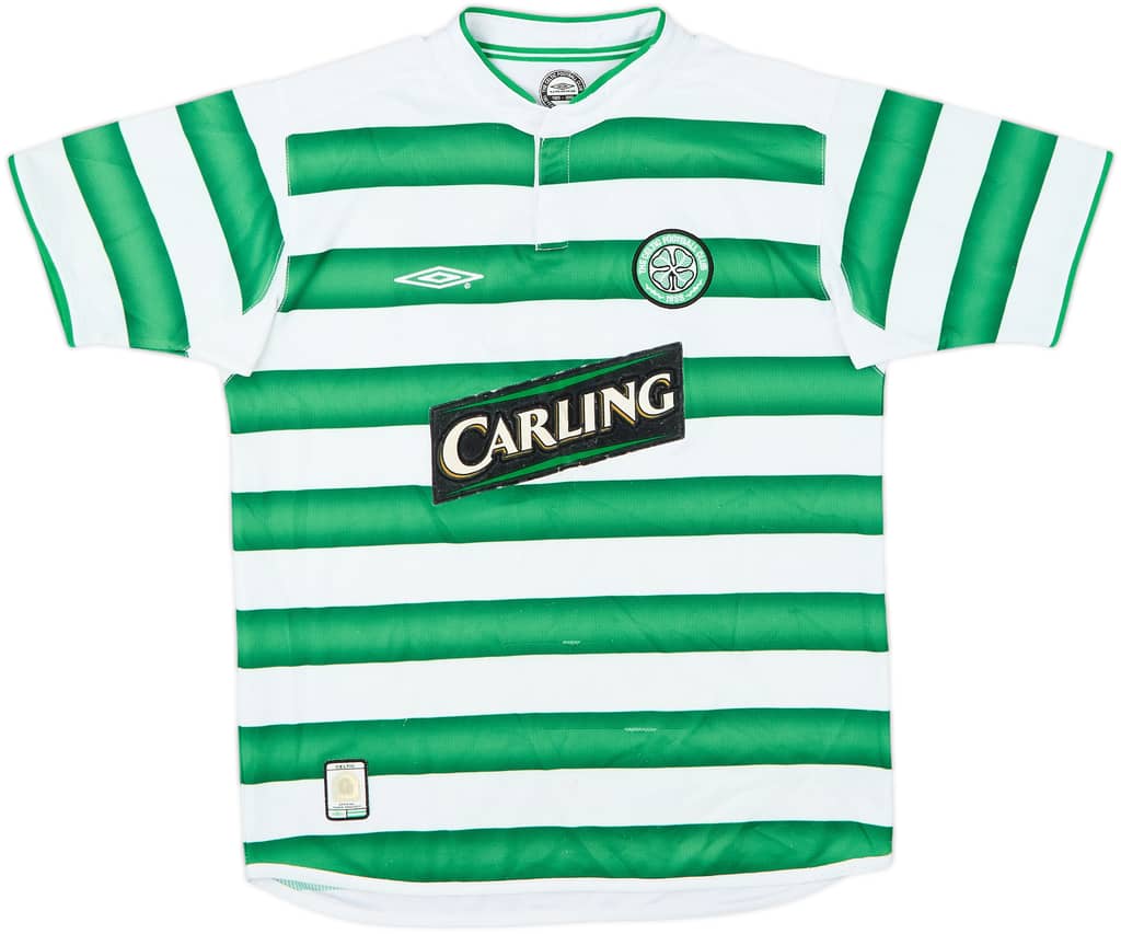 2003-04 Celtic Home Shirt - 5/10 - (L.Boys)