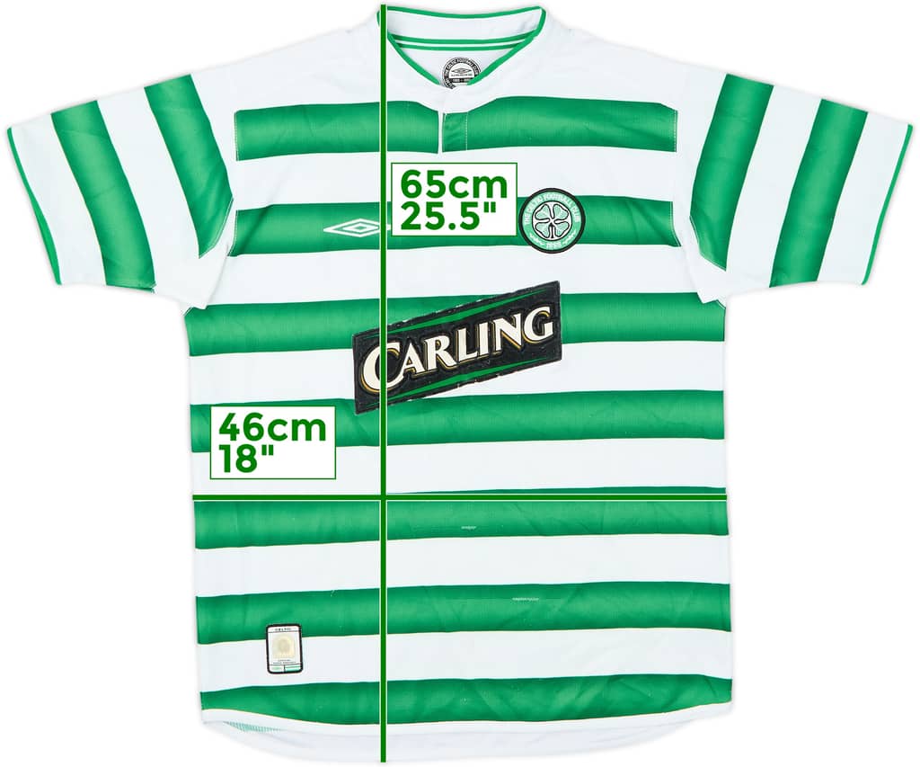 2003-04 Celtic Home Shirt - 5/10 - (L.Boys)