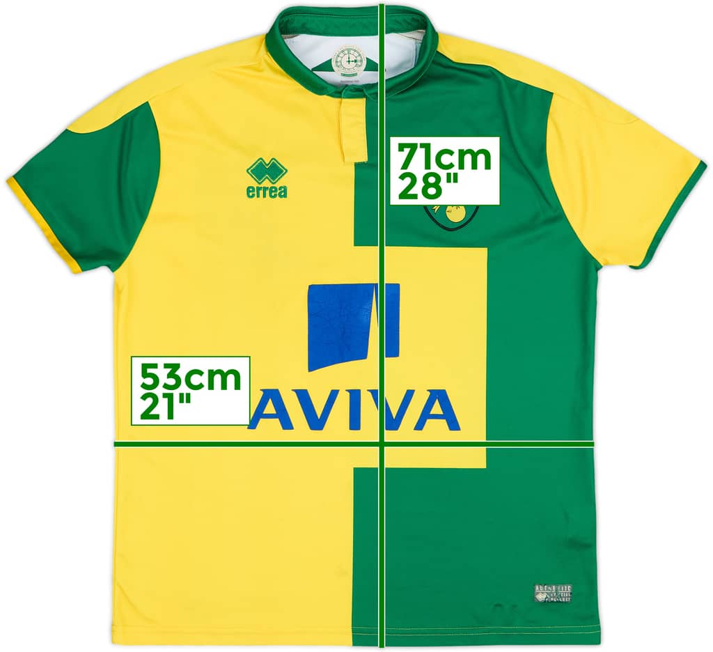 2015-16 Norwich Home Shirt - 6/10 - (S)