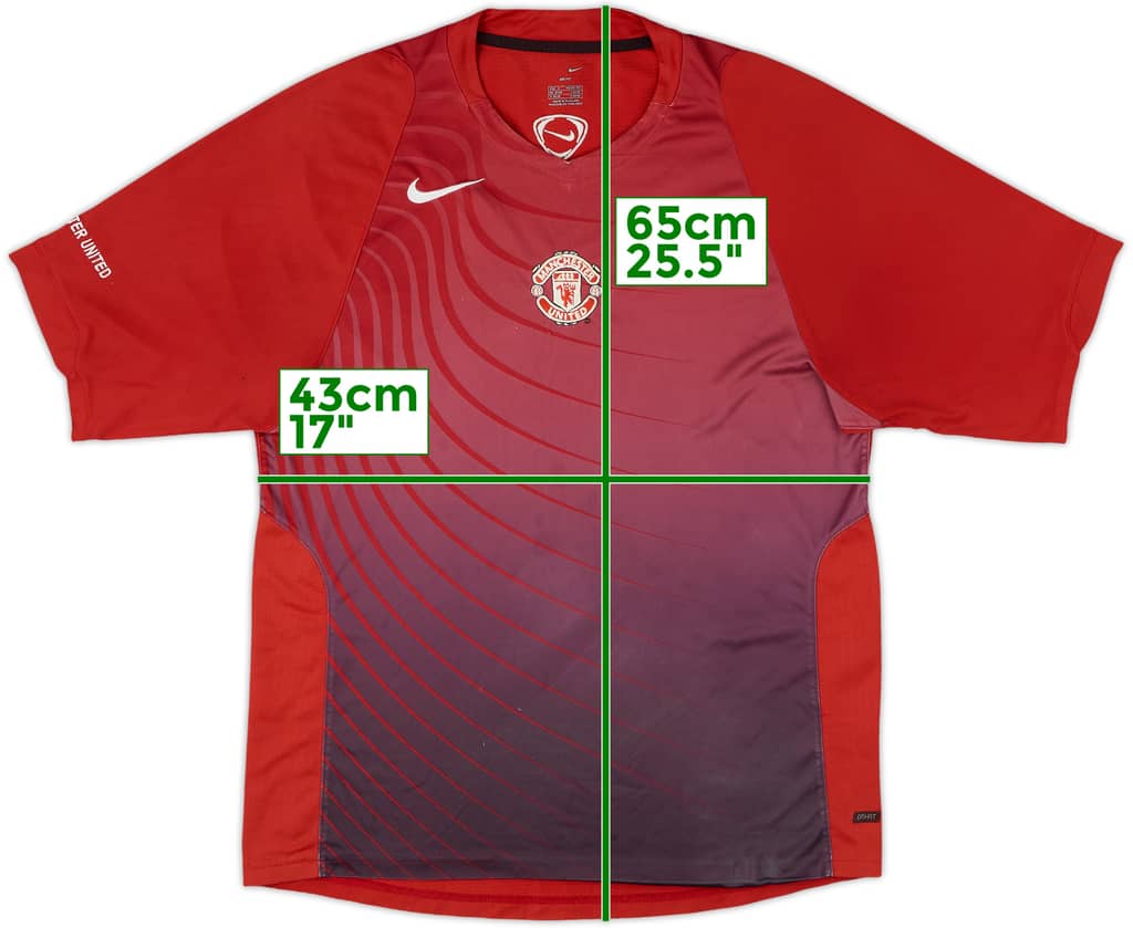 2006-07 Manchester United Nike Training Shirt - 6/10 - (S)