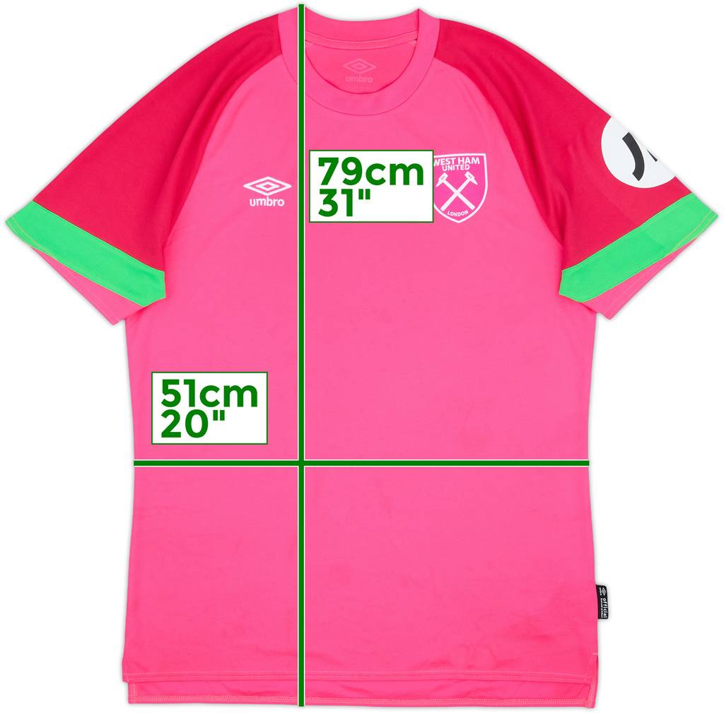 2023-24 West Ham S/S GK Shirt - 8/10 - (M)